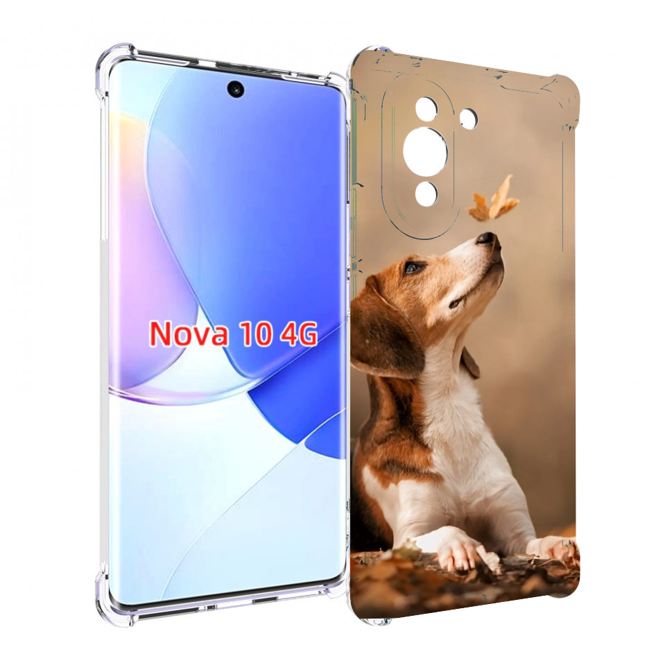 

Чехол MyPads бигль-собака для Huawei Nova 10, Прозрачный, Tocco