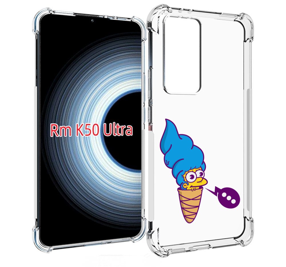 Чехол MyPads Мардж-рожок для Xiaomi 12T / Redmi K50 Ultra