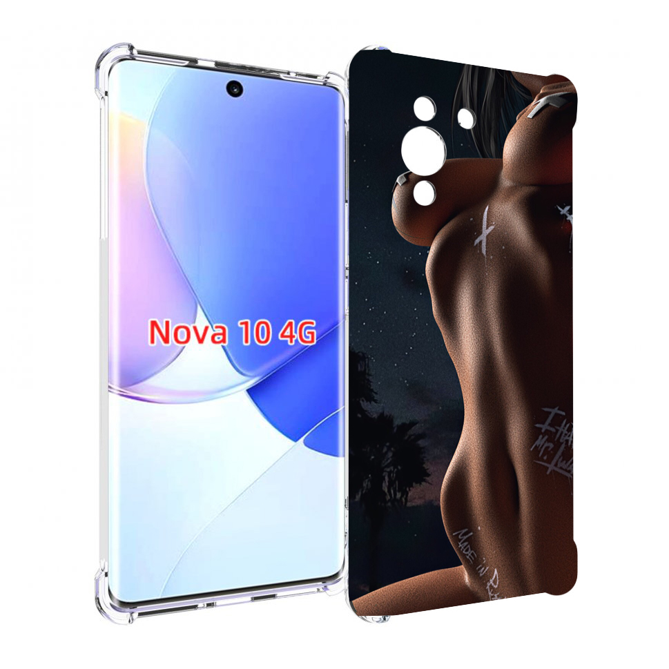 

Чехол MyPads белые-татуировки-на-теле для Huawei Nova 10, Прозрачный, Tocco