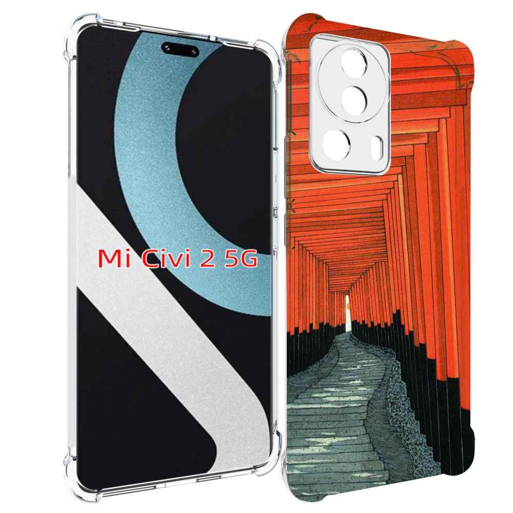 

Чехол MyPads красный коридор для Xiaomi Civi 2, Прозрачный, Tocco