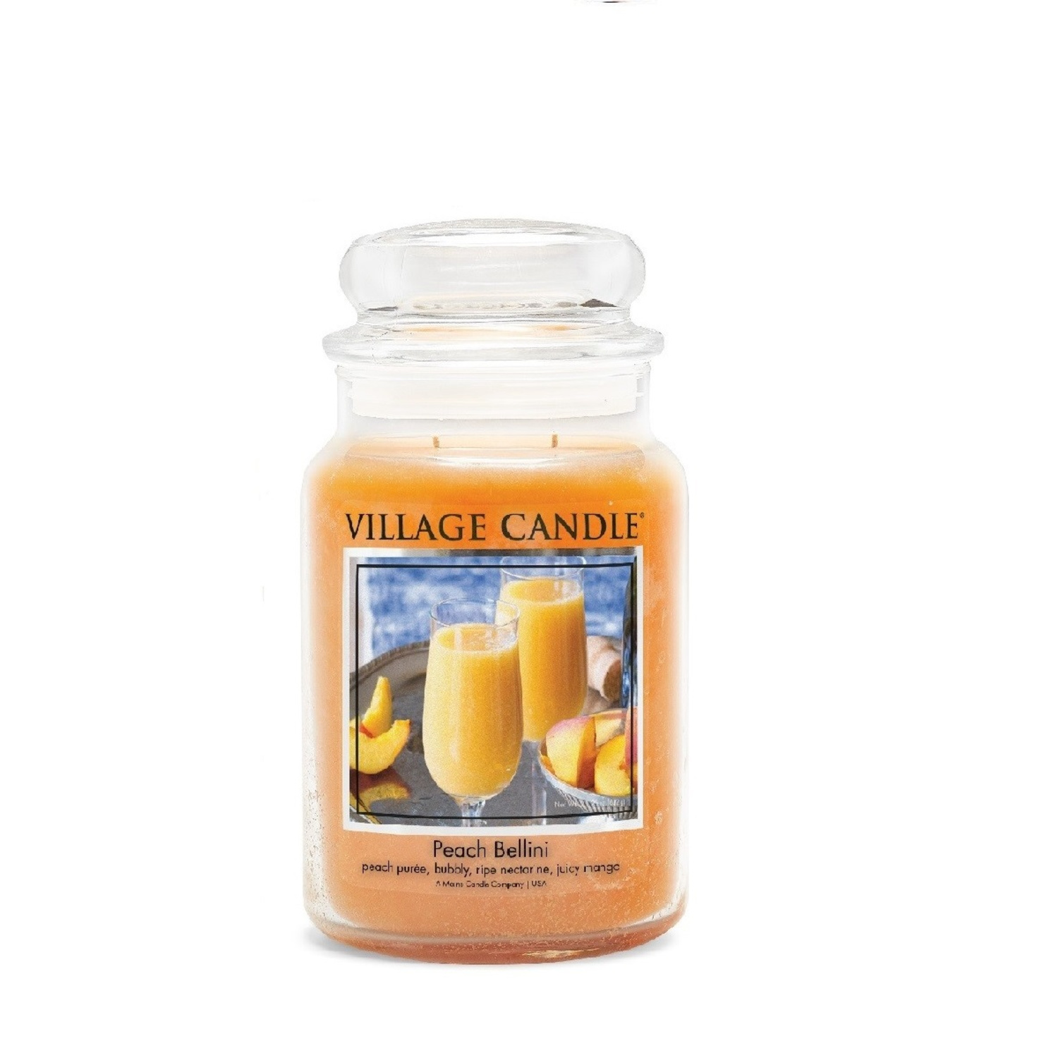 Ароматическая свеча Village Candle Персиковый коктейль, большая