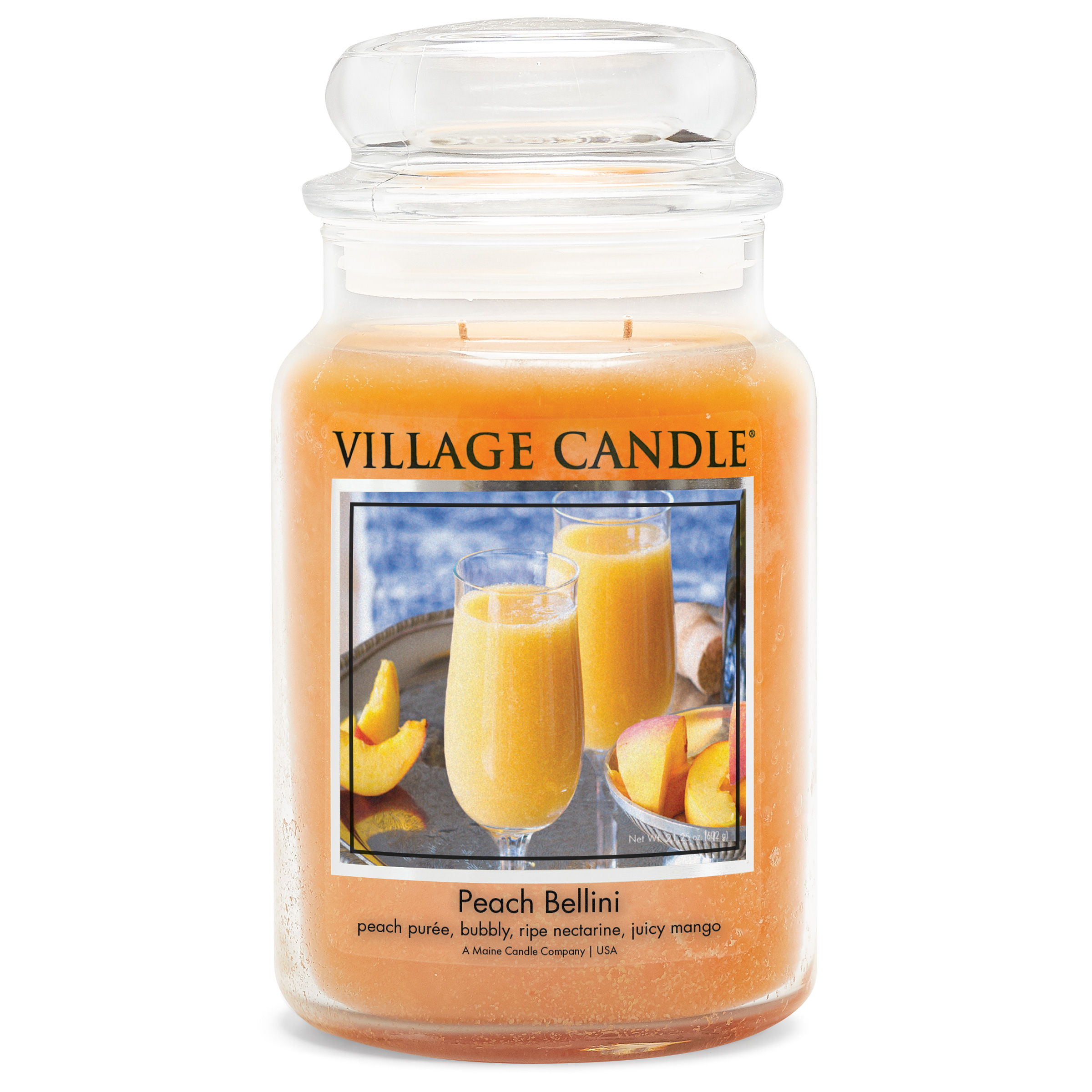 фото Ароматическая свеча village candle "peach bellini", большая/4260438