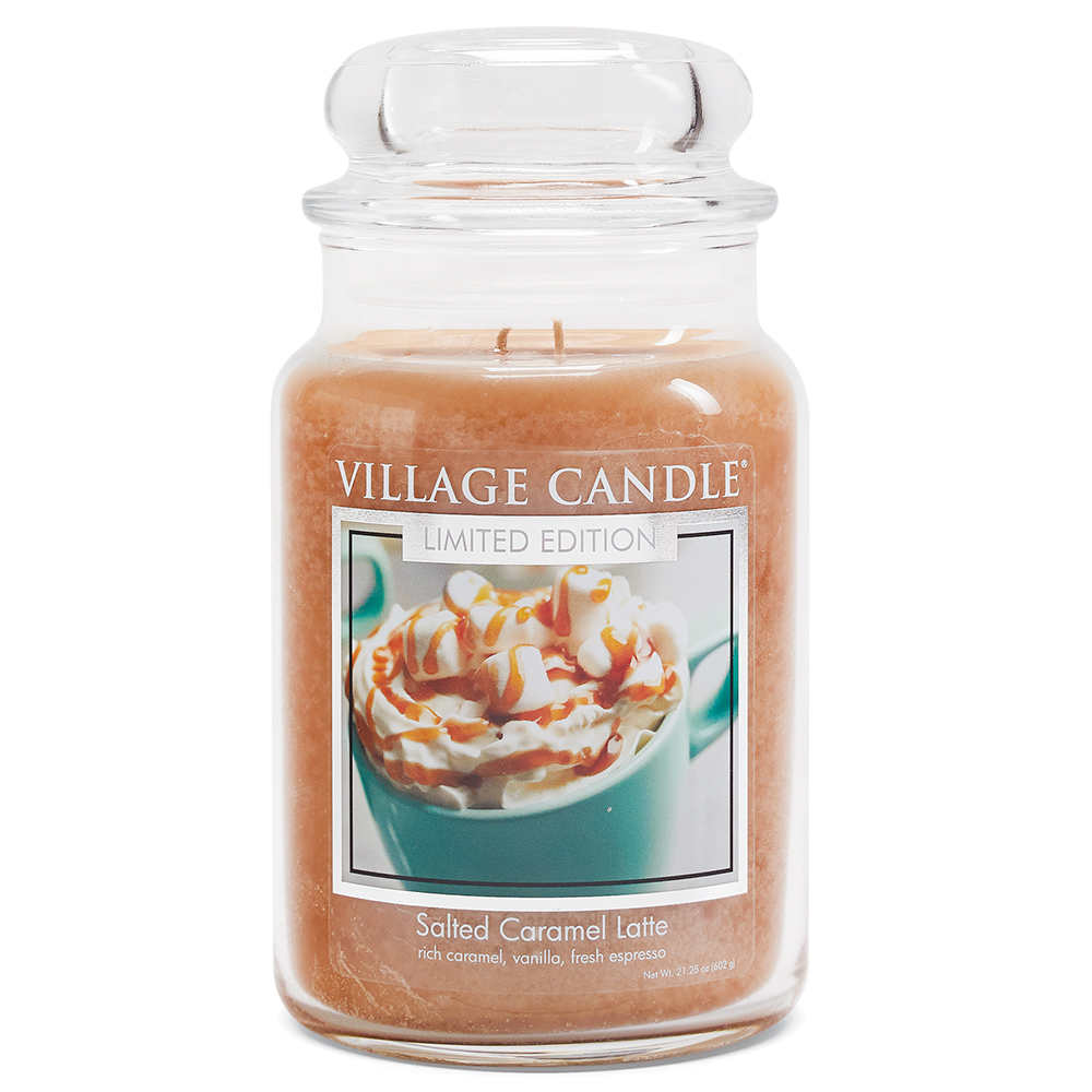 фото Ароматическая свеча village candle "salted caramel latte", большая/4260298