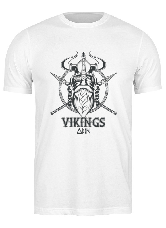 

Футболка мужская vikings 3510139 Printio белая S, vikings 3510139