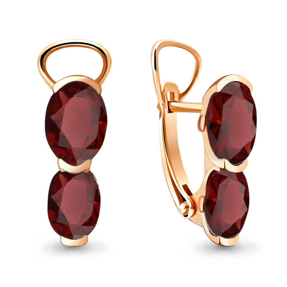 

Серьги из красного золота с гранатом Aquamarine 4414203_585_кз, 4414203_585_кз