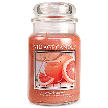 фото Ароматическая свеча village candle "juicy grapefruit", большая/4260042