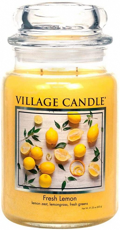 фото Ароматическая свеча village candle "fresh lemon", большая/4260041