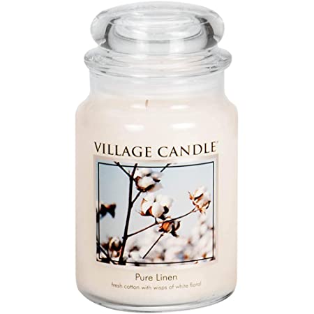 фото Ароматическая свеча village candle "pure linen", большая/4260025