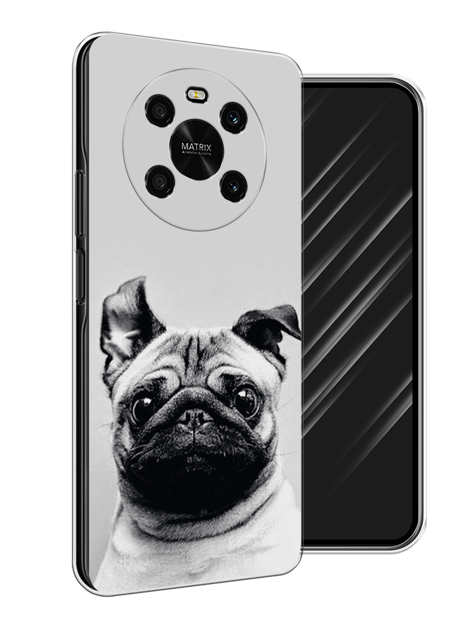 

Чехол Awog на Honor X9 4G/Magic4 Lite 4G "Ушастый мопс", Разноцветный, 6108150-1