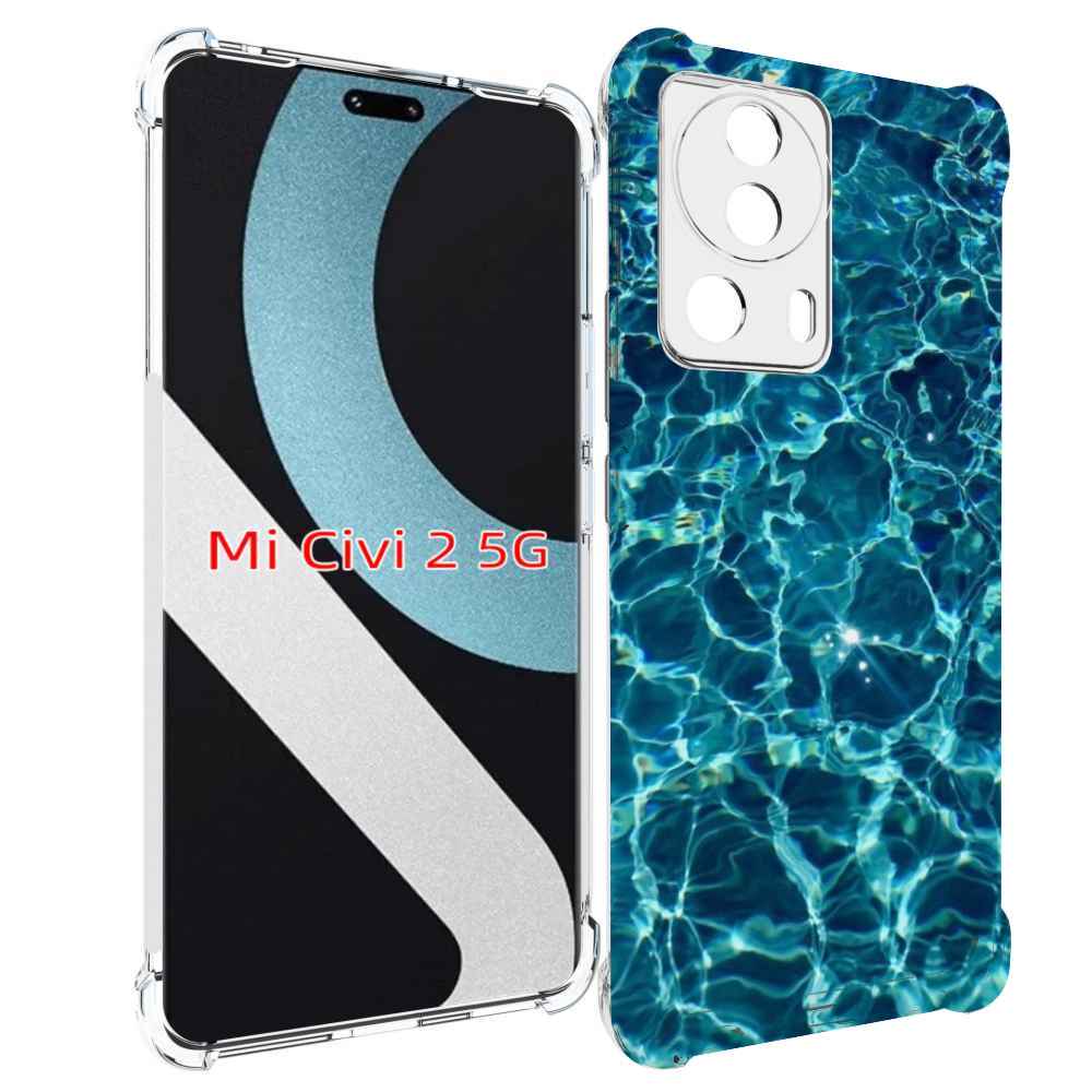 

Чехол MyPads красивая голубая вода для Xiaomi Civi 2, Прозрачный, Tocco