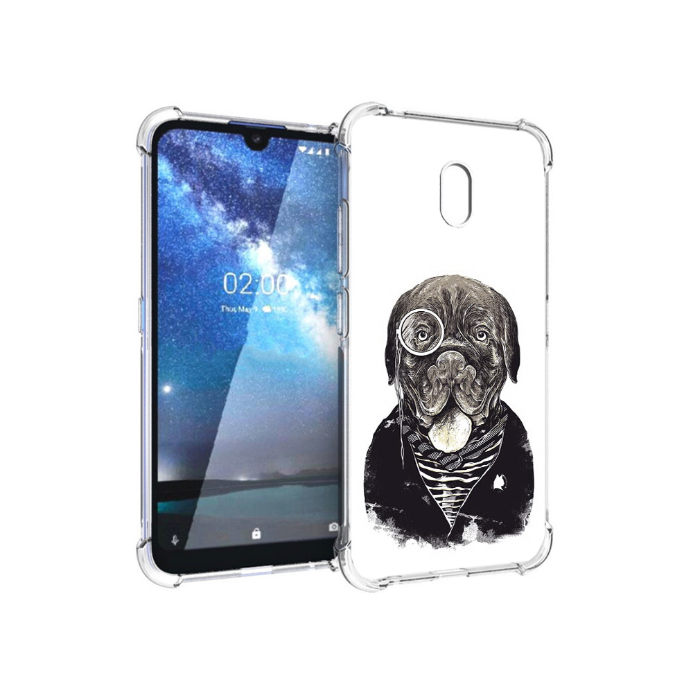 

Чехол MyPads Tocco для Nokia 2.2 солидный песик (PT134721.103.615), Прозрачный, Tocco