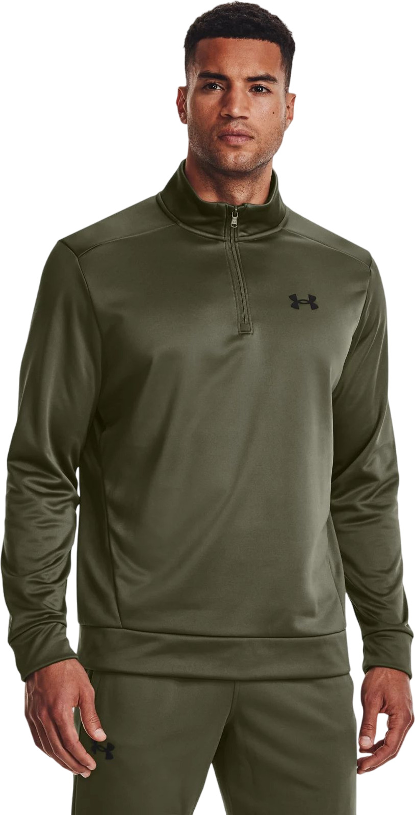 Свитшот мужской Under Armour UA Armour Fleece 1/4 Zip зеленый LG