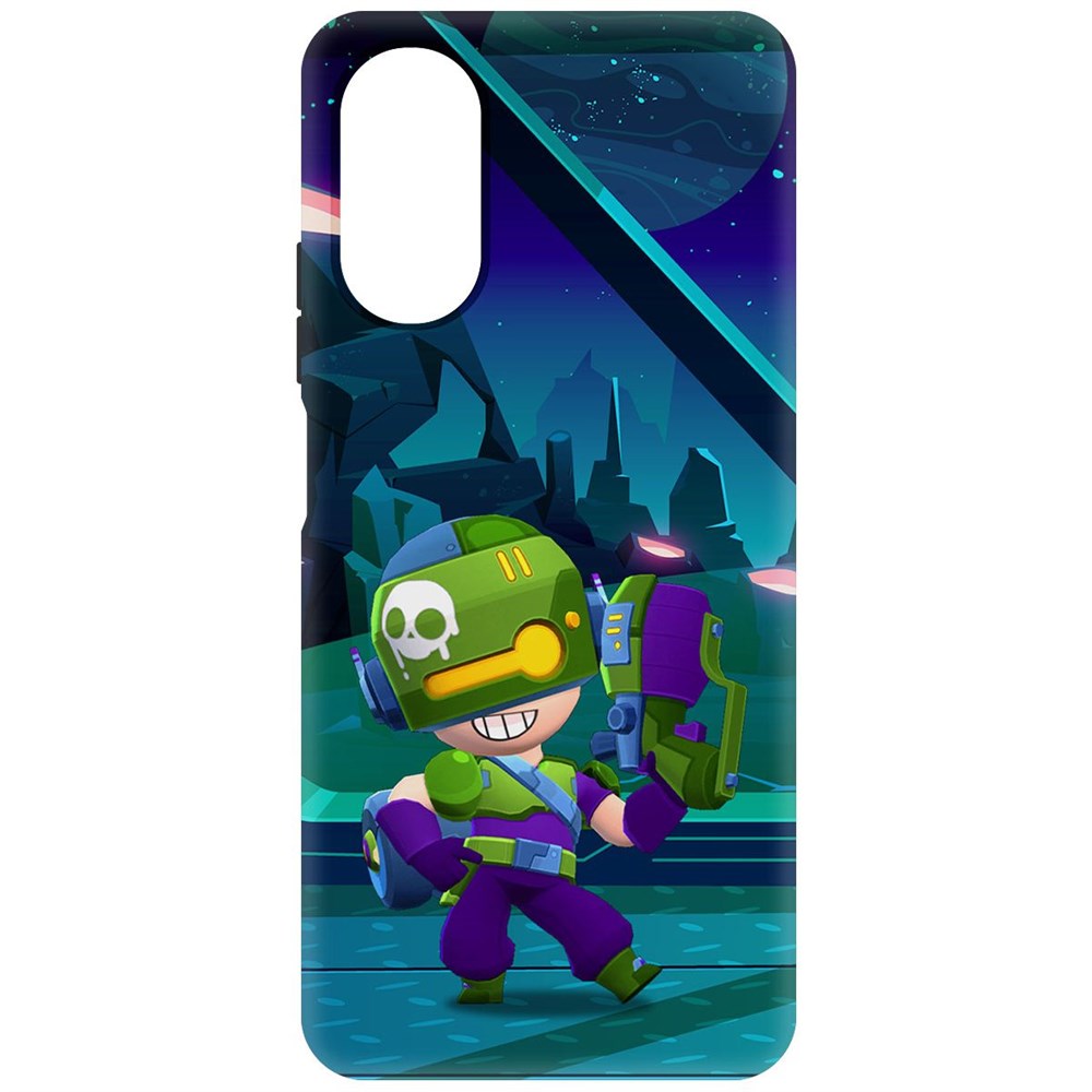 

Чехол-накладка Софт Brawl Stars - Контрабандистка Пенни для Oppo A17k, Черный