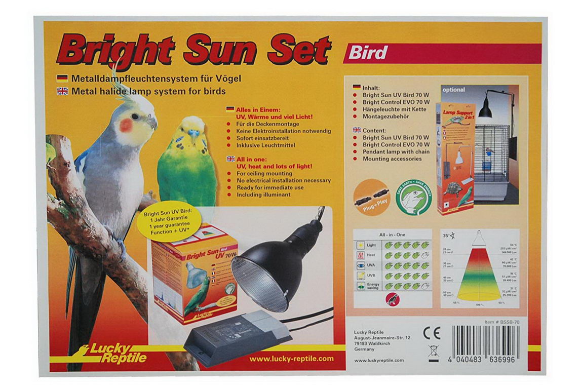 Комплект освещения для птиц LUCKY REPTILE Bright Sun Set Bird 70Вт