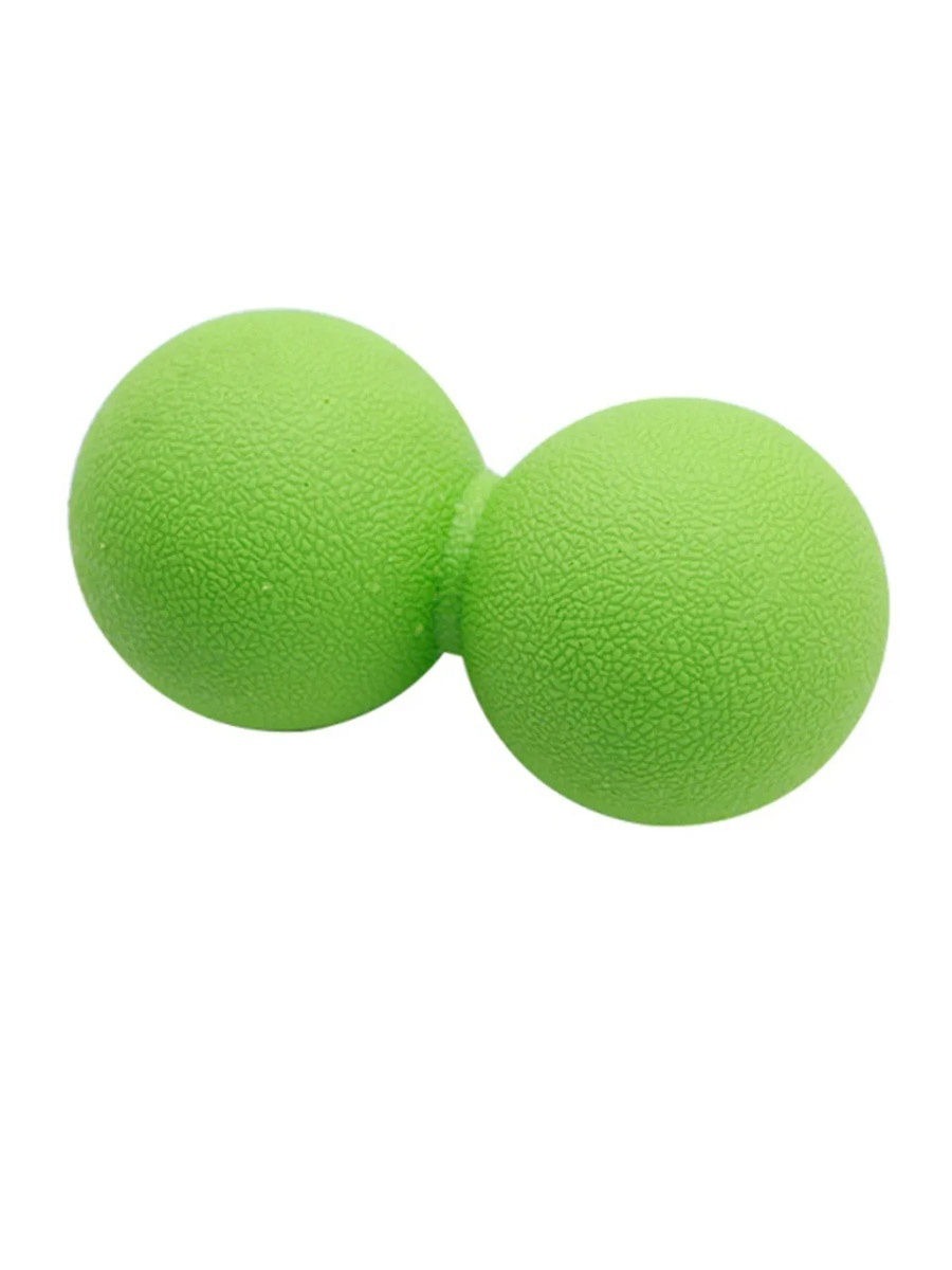 фото Массажный мяч для фитнеса, йоги и пилатеса, сдвоенный, зеленый, 20 см urm