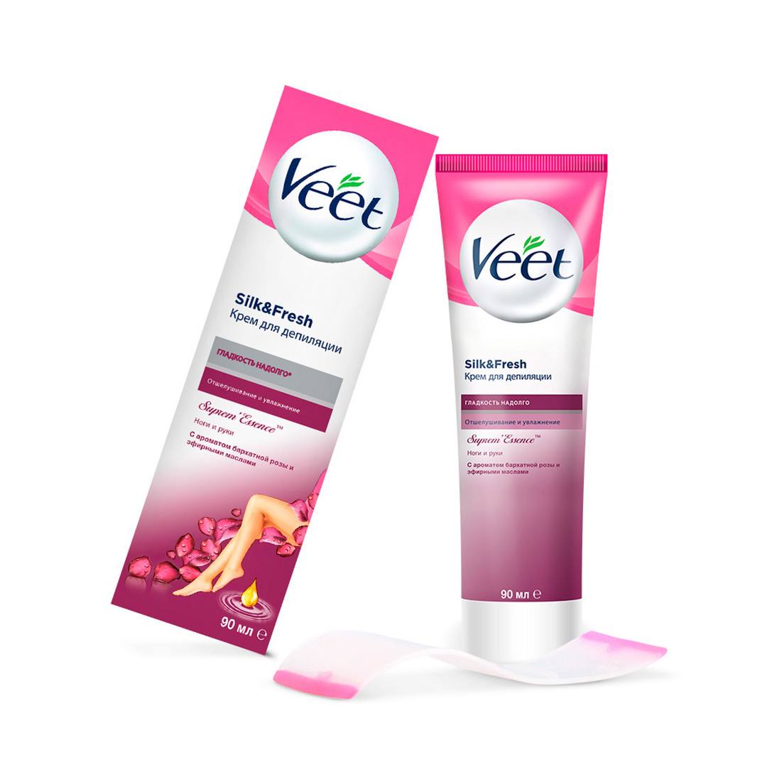 фото Крем для депиляции veet бархатная роза и эфирные масла 90 мл