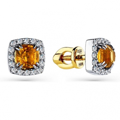 

Серьги из золота с цитринами и бриллиантами Master Brilliant 2-502091-00-20, 2-502091-00-20