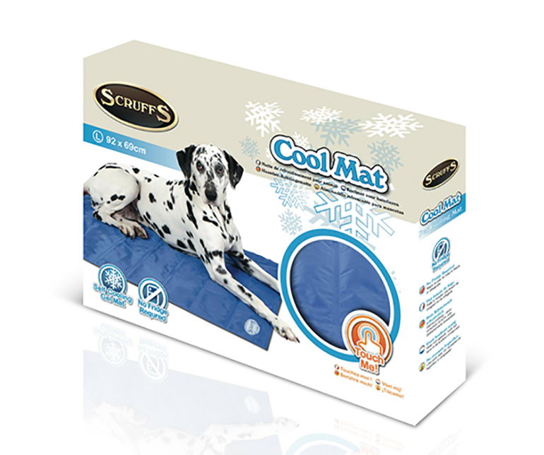 фото Коврик для собак scruffs нейлон, голубой, 32x217 см, охлаждающий
