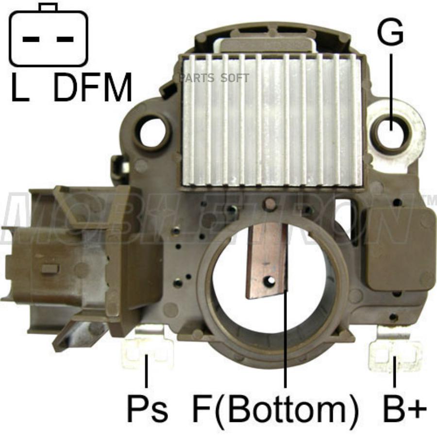 MOBILETRON Реле-регулятор генератора PEUGEOT: 206, 307  1шт