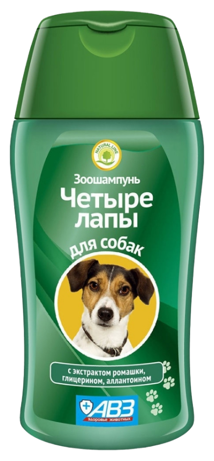 Шампунь Четыре лапы для ежедневного мытья лап у собак, 180 мл