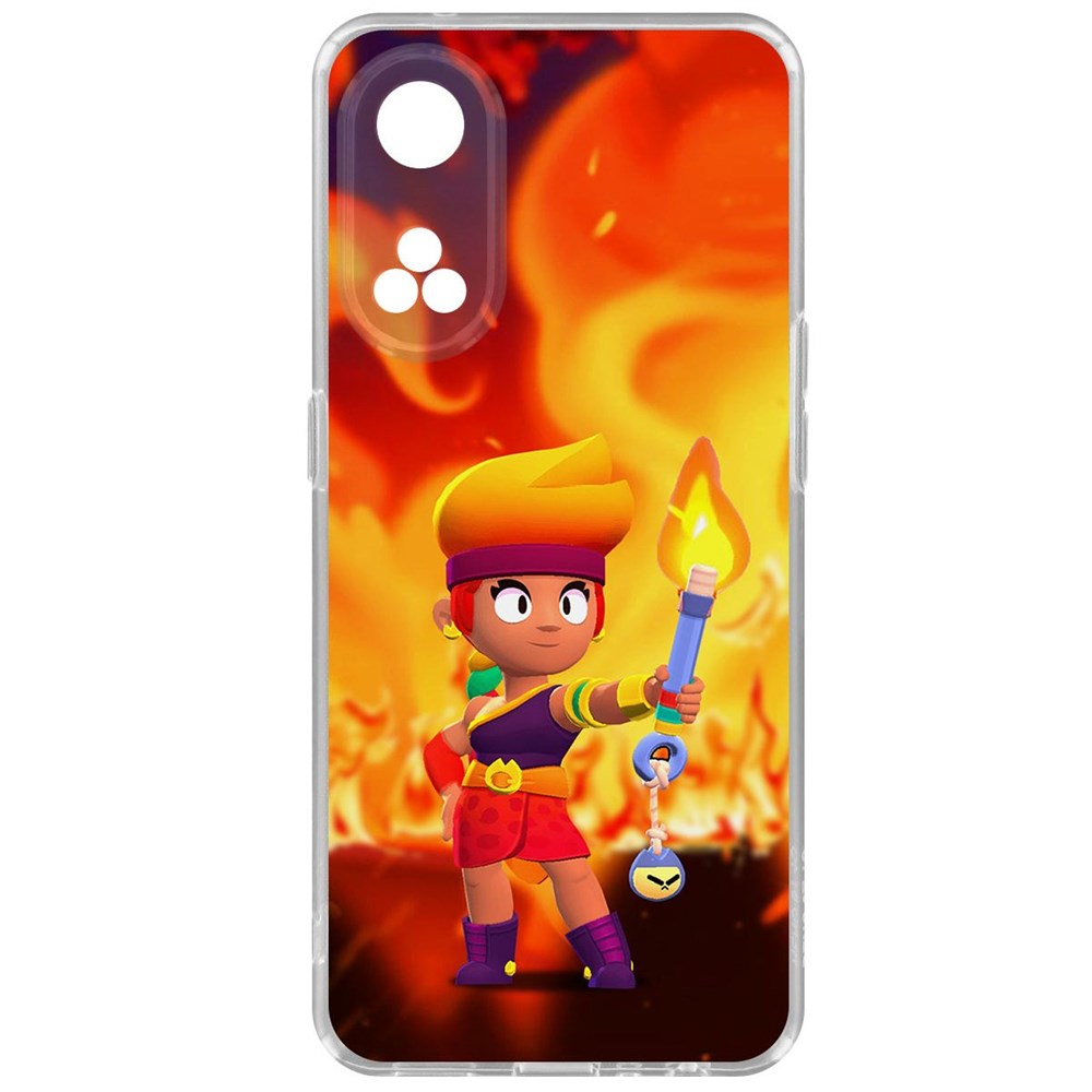 

Чехол-накладка Brawl Stars-Амбер для Oppo Reno8T, Прозрачный