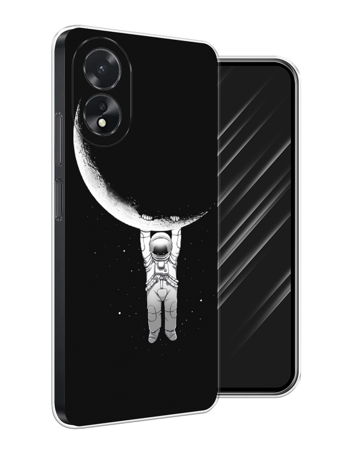 

Чехол Awog на Oppo A18 "Космонавт", Белый;черный, 2515450-1