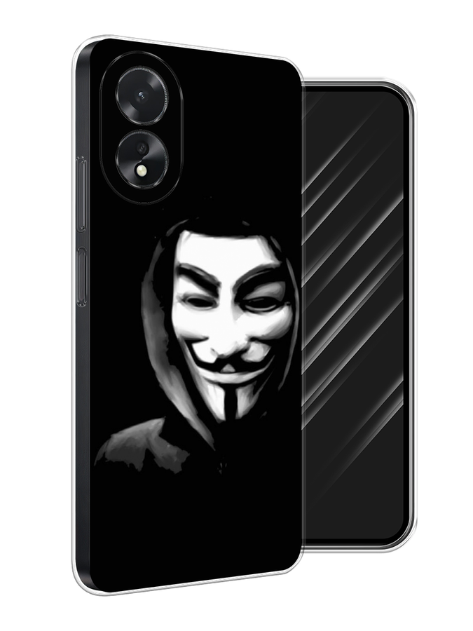 

Чехол Awog на Oppo A18 "Анонимус", Черный;серый;белый, 2515450-1