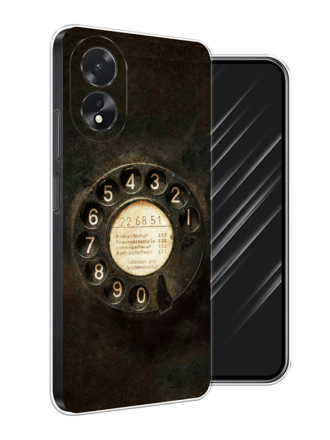 

Чехол Awog на Oppo A18 "Старинный телефон", Коричневый;бежевый;черный, 2515450-1