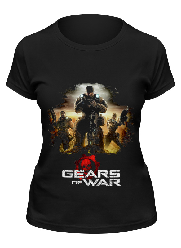 

Футболка женская Printio Gears of war 2 черная 2XL, Черный, Gears of war 2