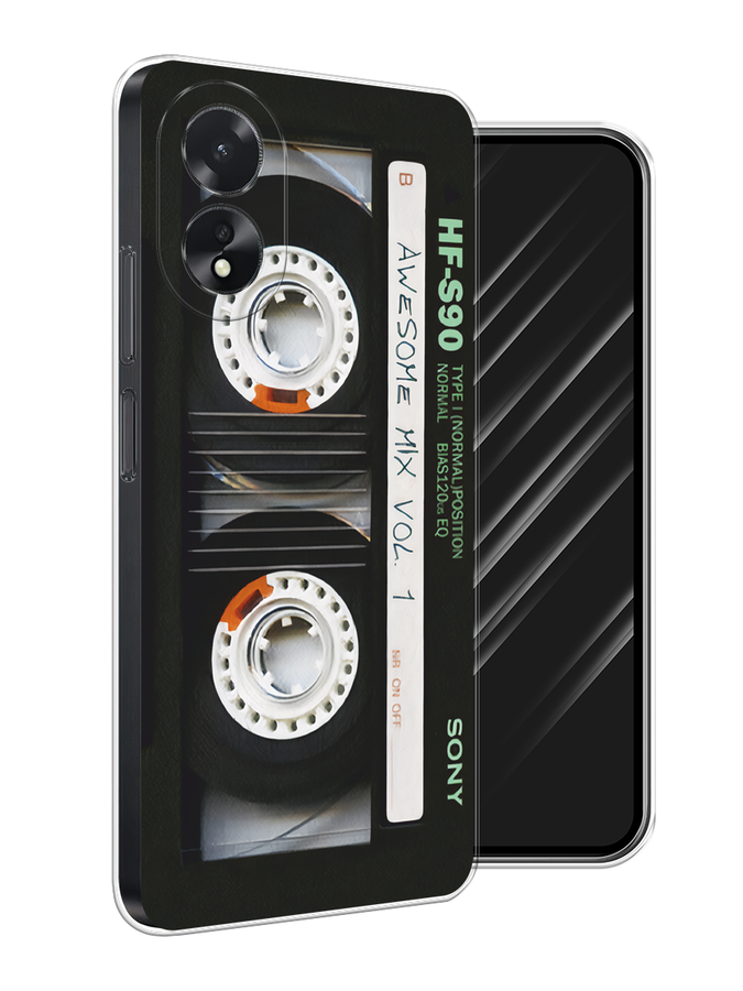 

Чехол Awog на Oppo A18 "Кассета", Черный, 2515450-1