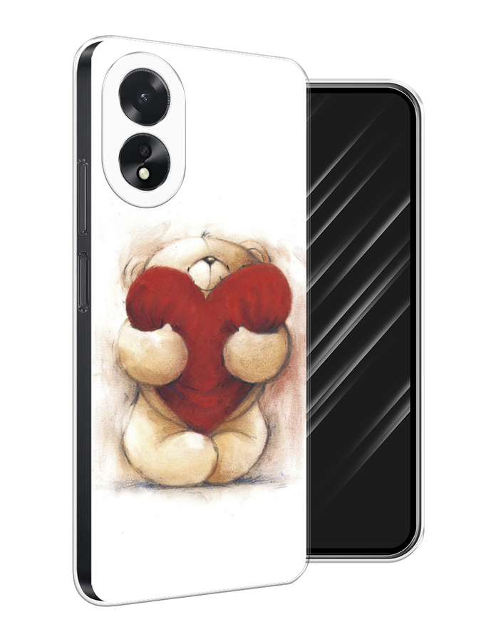 

Чехол Awog на Oppo A18 "Мишка с сердцем 1", Белый;бордовый;бежевый, 2515450-1