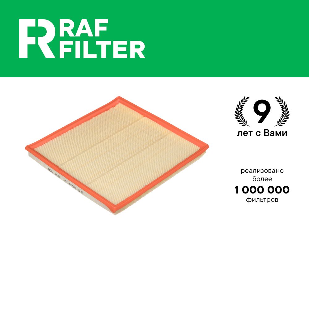 

Фильтр воздушный RAF Filter AF021 Haval H9 2.0 218 245 190 лс ОЕМ: 1109110XKV08A