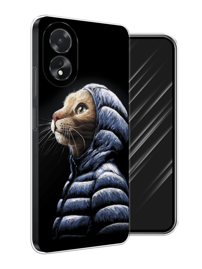 

Чехол Awog на Oppo A18 "Кот в капюшоне", Черный;бежевый;синий, 2515450-1