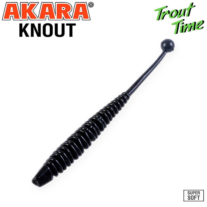 фото Приманка силиконовая (мягкая) akara trout time knout 2.5 сыр (kn2/5-422-ch-f10/2,5"/422)