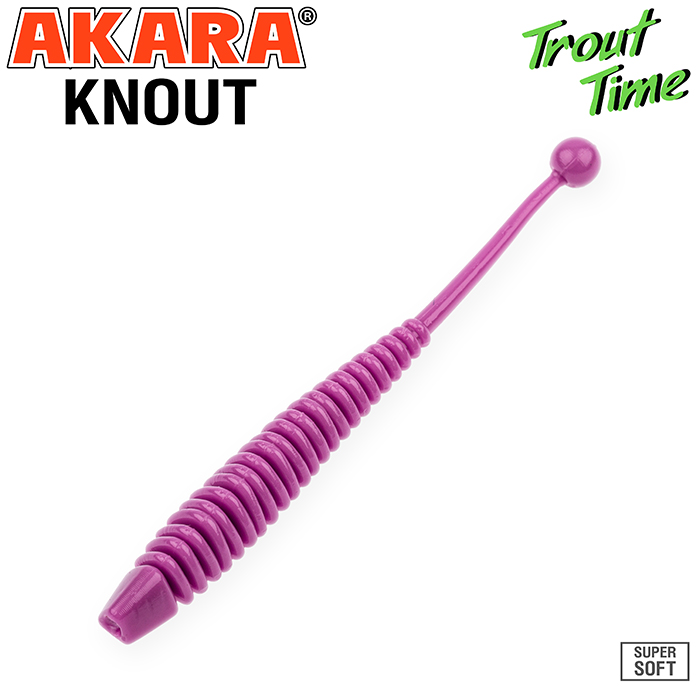 

Приманка силиконовая (мягкая) AKARA TROUT TIME KNOUT 2.5 сыр (KN2/5-459-CH-F10/2,5"/459), Фиолетовый