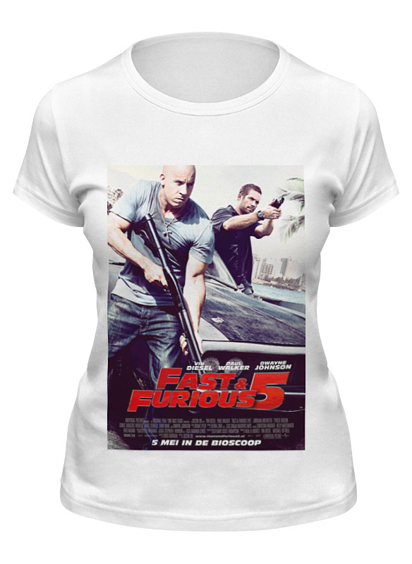 

Футболка женская Printio Fast & furious / форсаж белая S, Белый, Fast & furious / форсаж