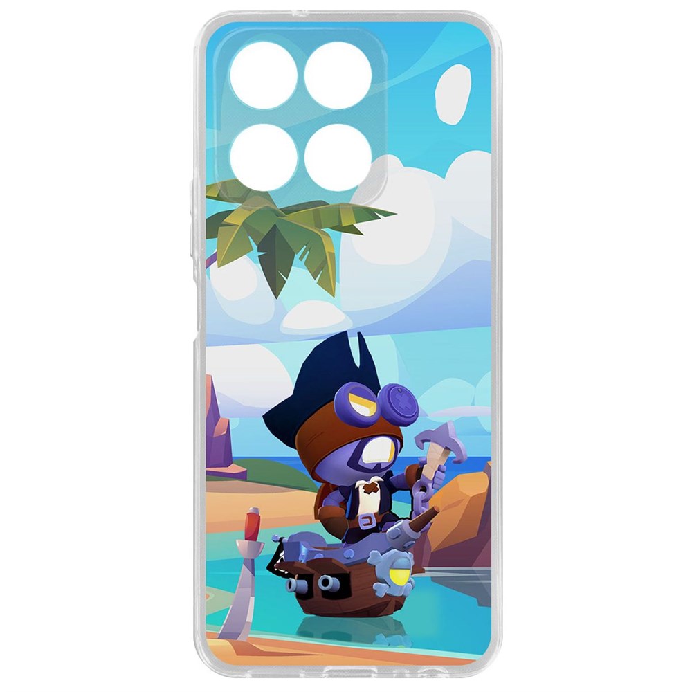 Чехол-накладка Brawl Stars-Темный Корсар Карл для Honor X8a