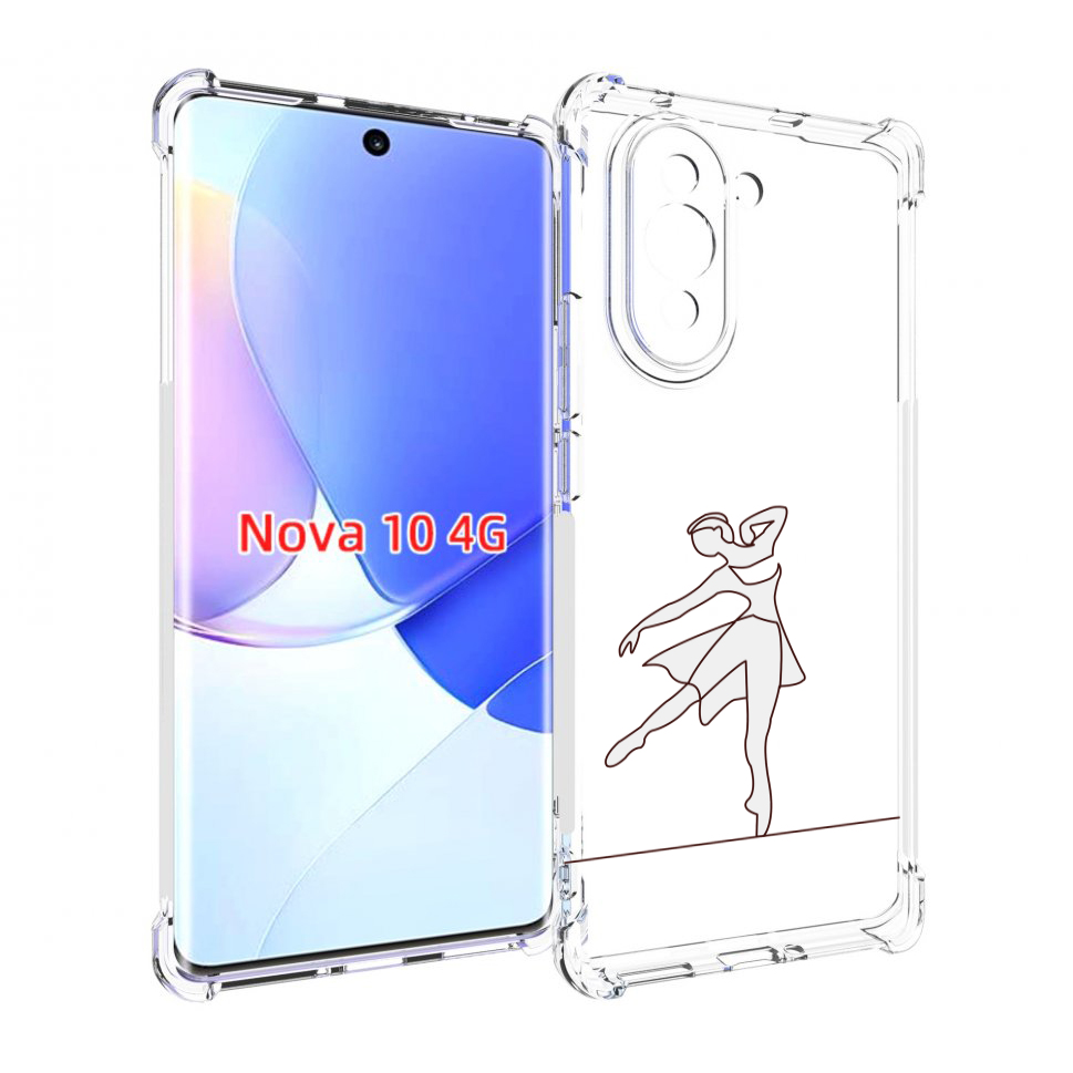 

Чехол MyPads балерина-белая для Huawei Nova 10, Прозрачный, Tocco