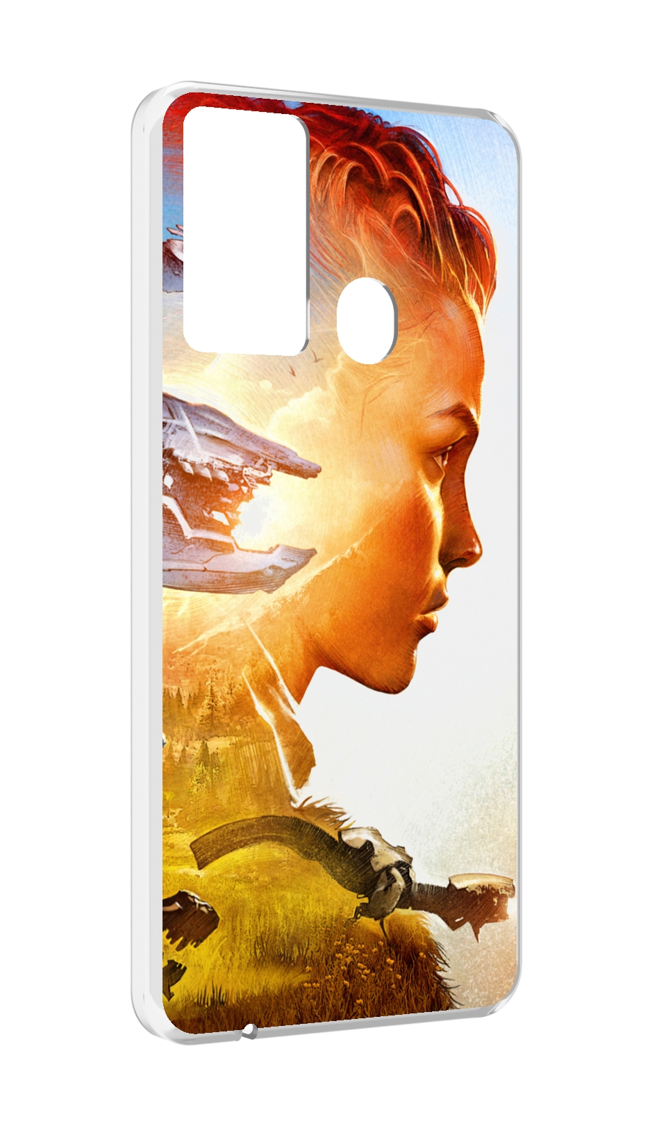 

Чехол MyPads Horizon Zero Dawn art для Itel P37/Itel Vision 2S, Прозрачный, Tocco