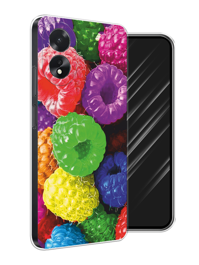

Чехол Awog на Oppo A18 "Разноцветная малина", Разноцветный, 2515450-1