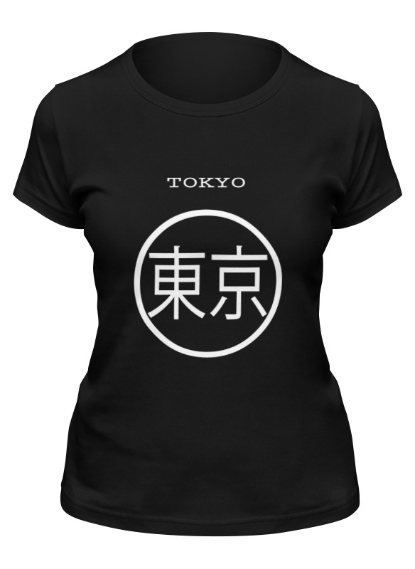 

Футболка женская Printio Tokyo черная S, Черный, Tokyo