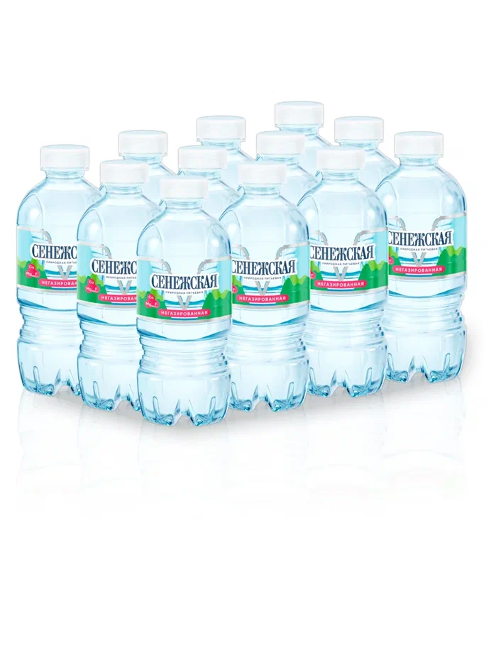 Вода Сенежская питьевая негазированная пластик 0.33 л 12 штук в упаковке