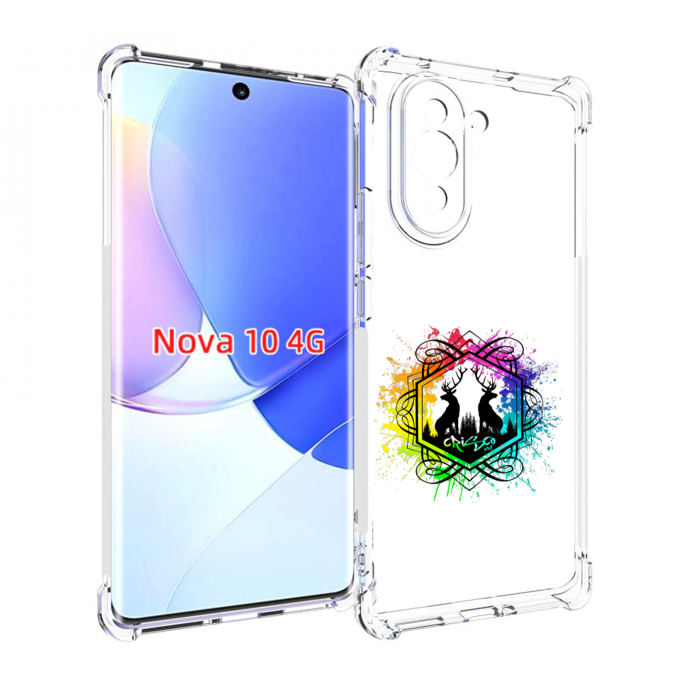

Чехол MyPads арт-с-оленями для Huawei Nova 10, Прозрачный, Tocco
