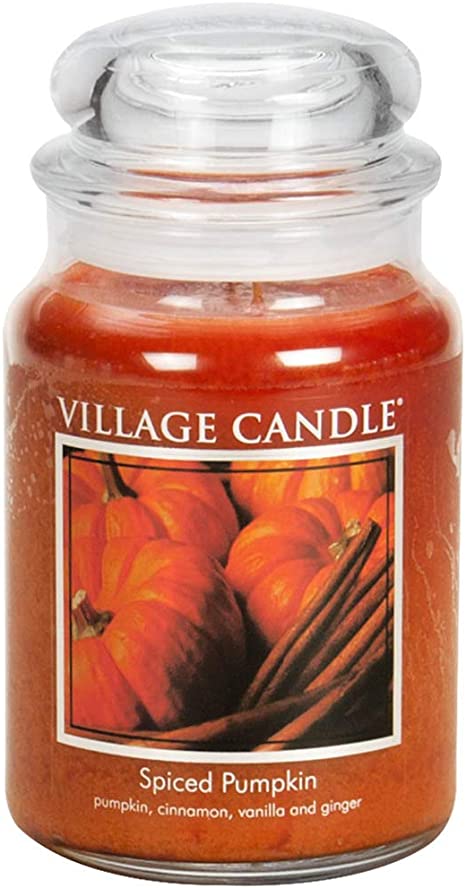фото Ароматическая свеча village candle "spiced pumpkin", большая/4260017