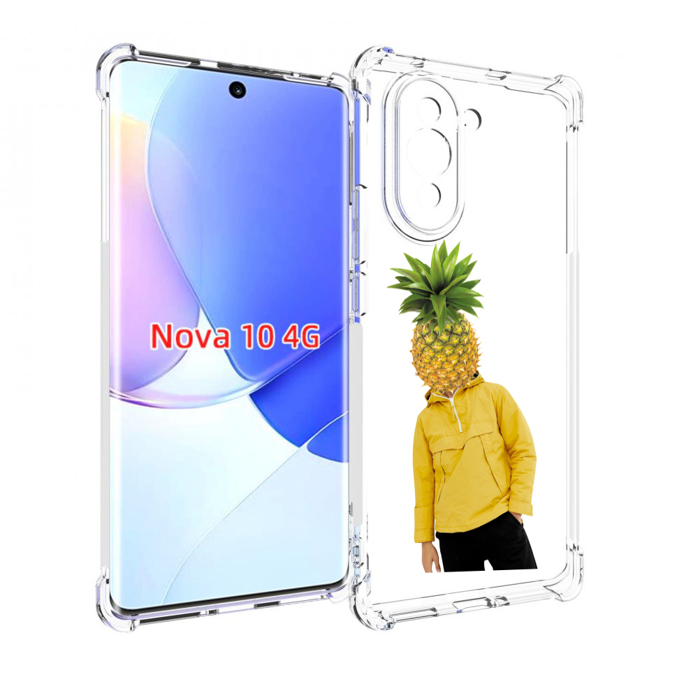 

Чехол MyPads ананасовая-голова для Huawei Nova 10, Прозрачный, Tocco