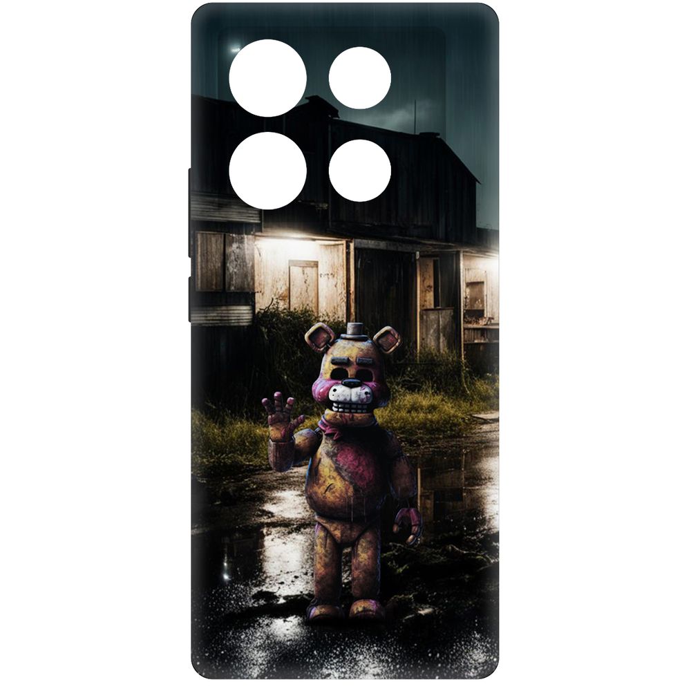 

Чехол-накладка Krutoff Soft Case ФНАФ - Фредди под дождем для INFINIX Note 40 черный