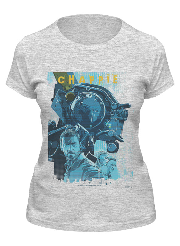 

Футболка женская Printio Chappie / робот чаппи серая S, Серый, Chappie / робот чаппи