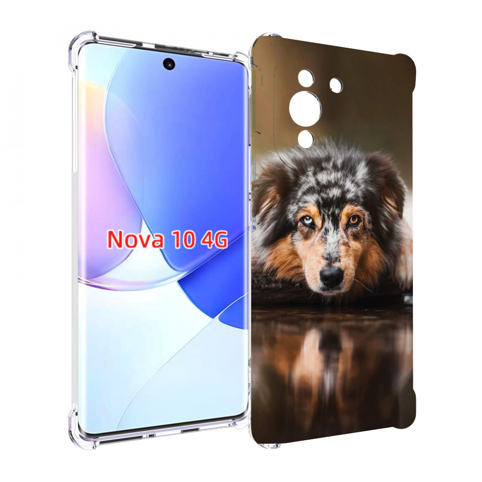 

Чехол MyPads австралииская овчарка для Huawei Nova 10, Прозрачный, Tocco