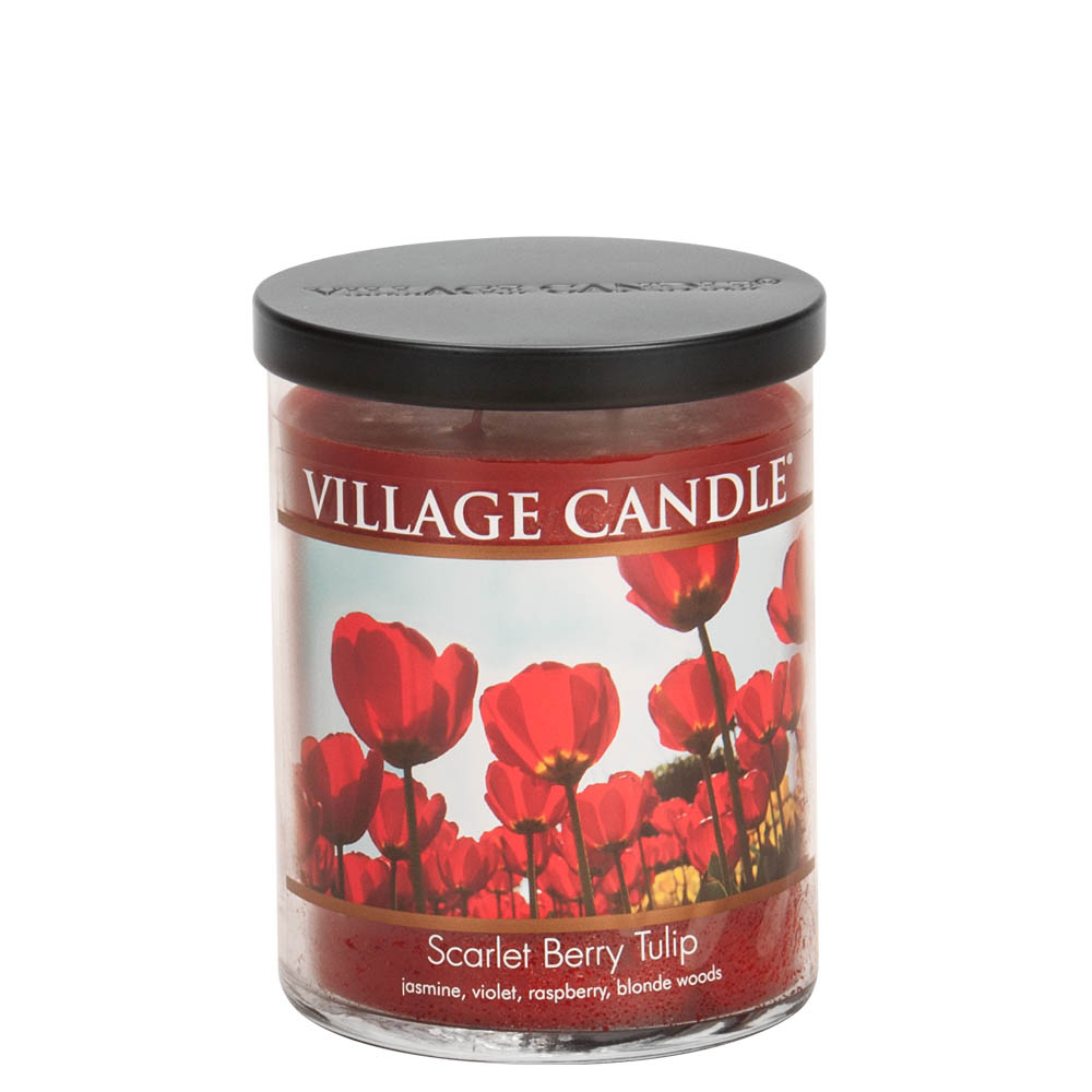 фото Ароматическая свеча village candle "scarlet berry tulip", стакан, средняя/4180009