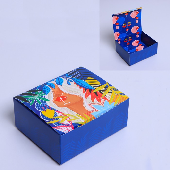 

Коробка сборная двухсторонняя «GIRLS», 12 × 10 × 5 см, Коллекция упаковки Girl style